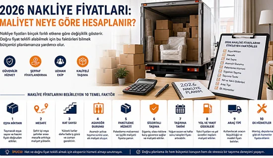 2026 Nakliyat Fiyatları: Taşınma Maliyetinizi Nasıl Hesaplamalısınız?