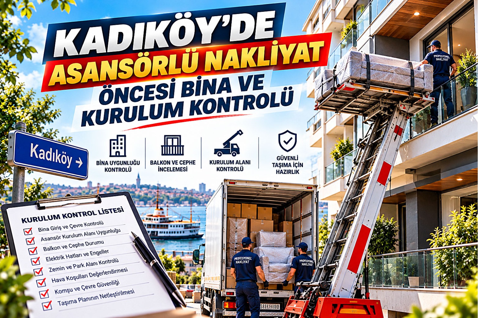 Kadıköy’de Asansörlü Nakliyat Öncesi Bina ve Kurulum Kontrolü