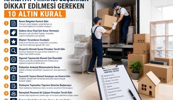 Nakliyat Firması Seçerken Dikkat Edilmesi Gerekenler