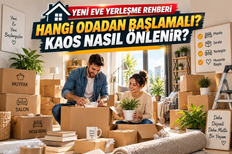 Yeni Eve Yerleşme Rehberi: Hangi Odadan Başlamalı? Kaos Nasıl Önlenir?